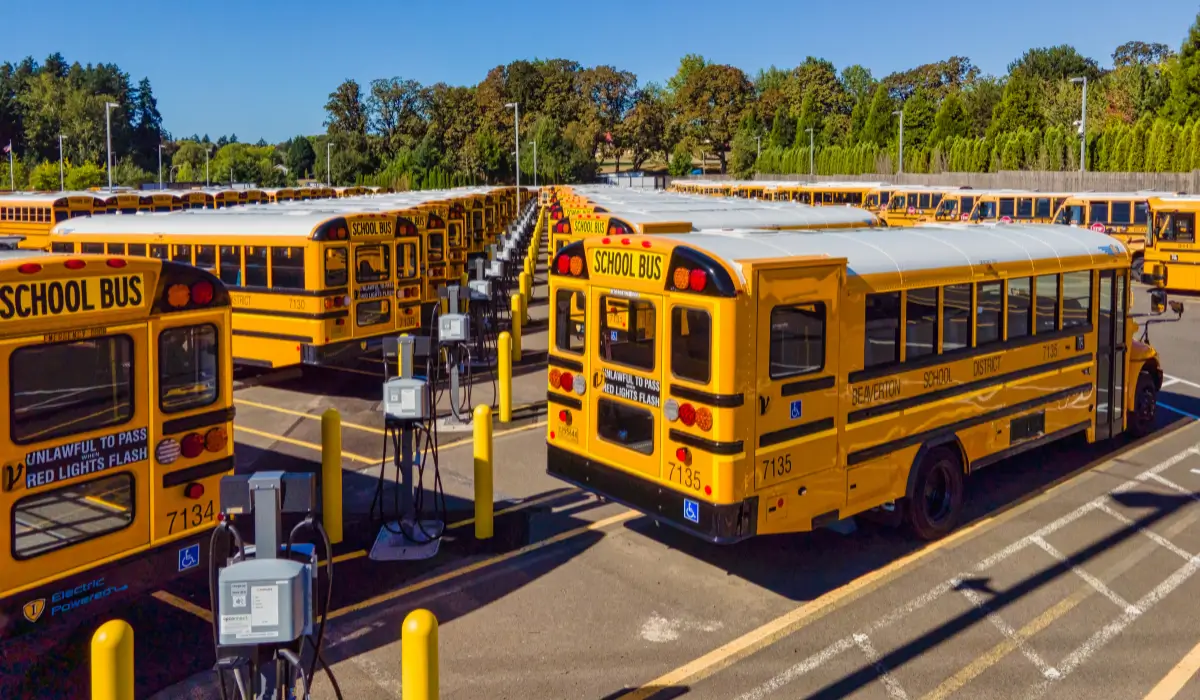 EV fleet charging solutions for a transit bus fleet